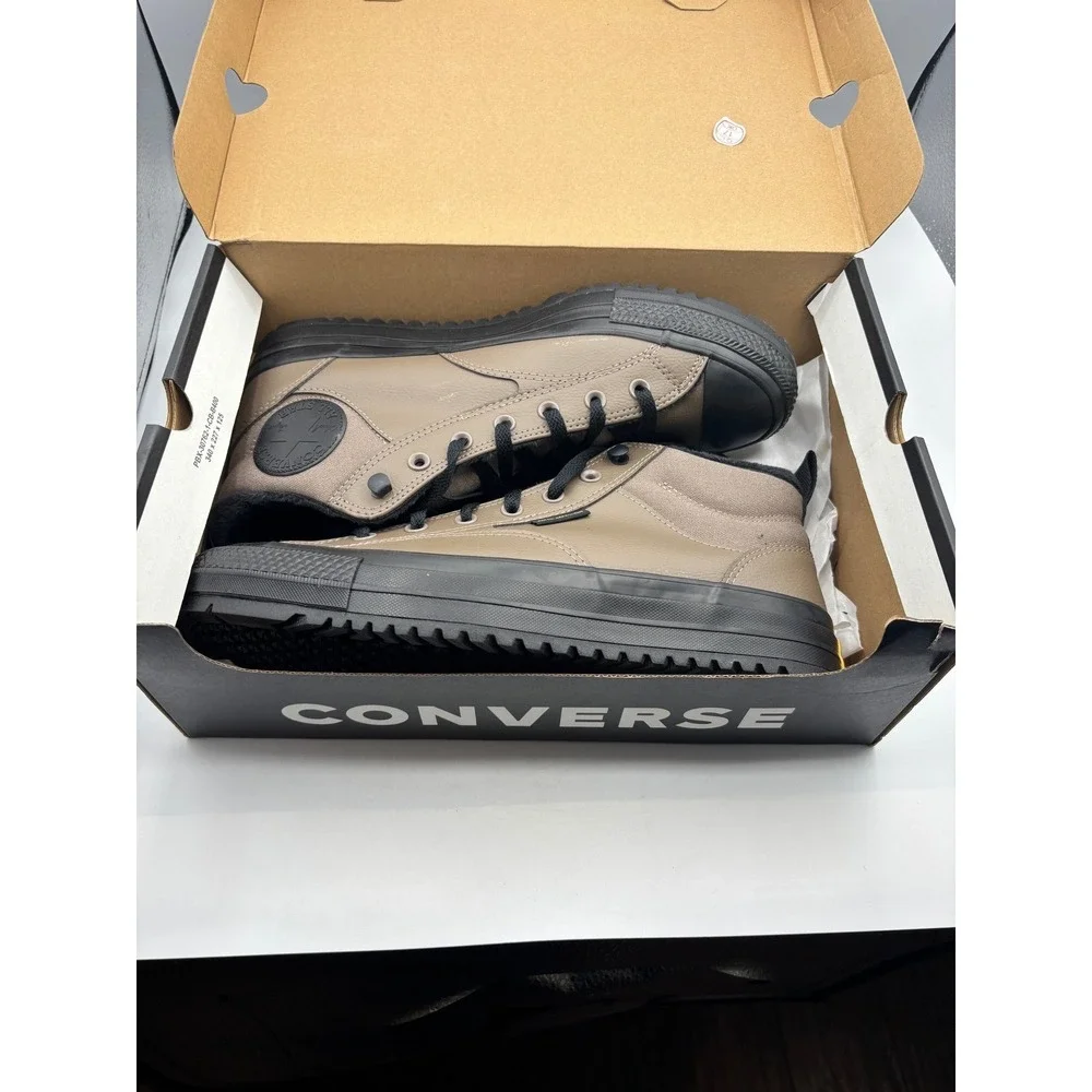 Converse CTAS Malden Street Boot Shoes Mens Size 11.5 Taupe Black A14619C